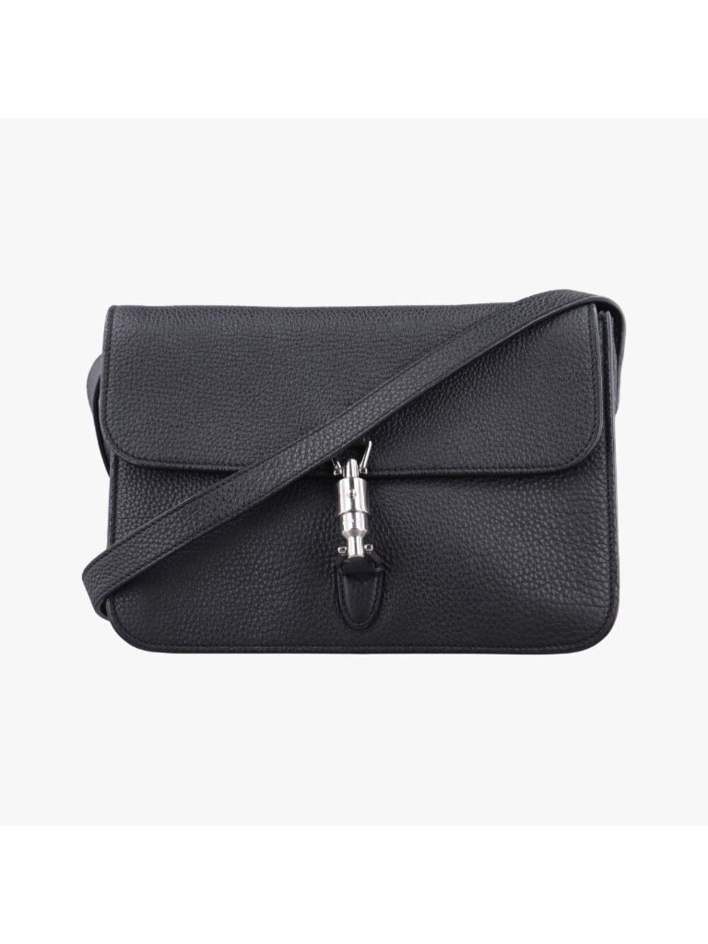 Gucci New Jackie Black Leather Shoulder Bag